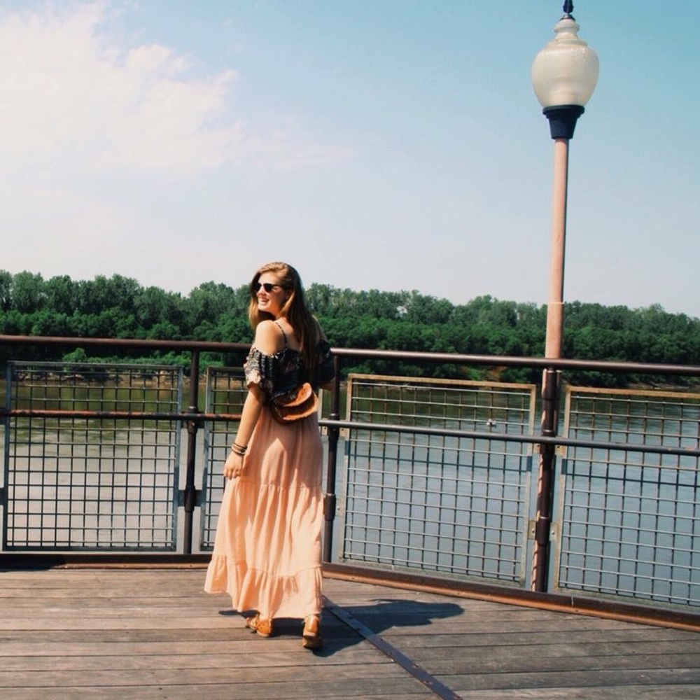 Boho Cream Altard State Skirt